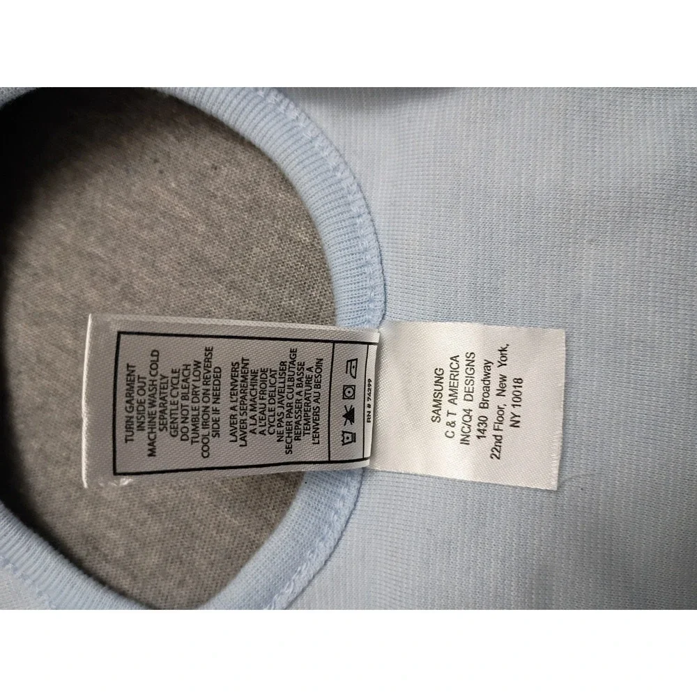 7 For All Mankind Baby Bib Light Blue Denim Pocket Snap Closure 7FBN0909